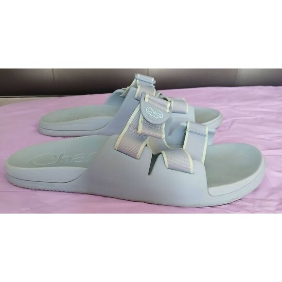 Chaco womens size 10 chillos slide sandals baby blue - Picture 2 of 6